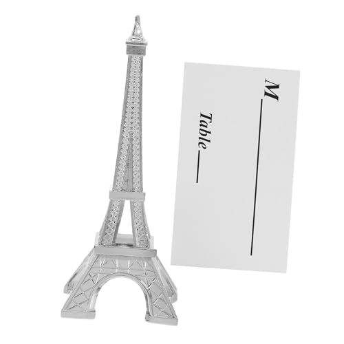 FUNNETOYU 1 Satz Tischschildhalter Bildhalter Tischnummernhalter für die Hochzeit Tischkartenhalter Foto-Display-Clip Platzkartenhalter für den Tisch Memo -Clip Aluminiumlegierung Silber von FUNNETOYU