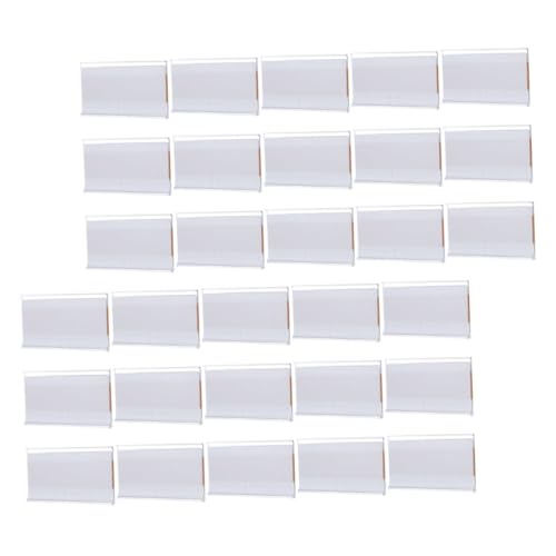 FUNNETOYU 1 Satz Transparente Etikettenhalter Organisieren Mülleimer Zubehör Vorratsbehälter Name Für Inhaber Groß Körbe Veranstalter Schublade Korb Tasche Organisation Klebrig Pvc von FUNNETOYU