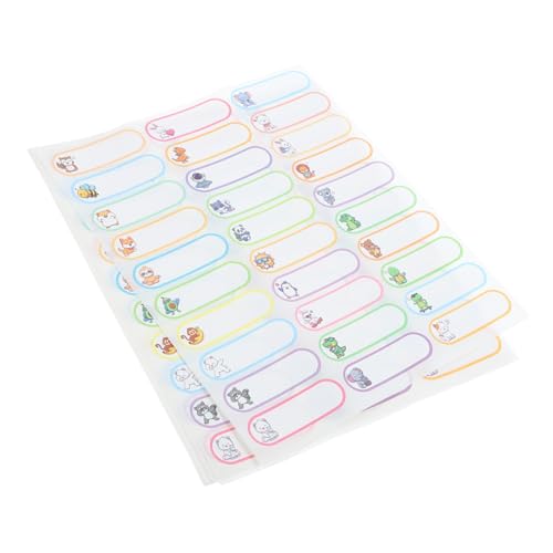FUNNETOYU 10 Blatt Bunte Selbstklebende Namensetiketten Wasserfeste Handbeschreibbare Aufkleber für und Büroorganisation Niedliche Tiermotive zum Beschriften von Vorratsdosen und FUNNETOYU 10 Blatt Bunte Selbstklebende Namensetiketten Wasserfeste Handbeschreibbare Aufkleber für und Büroorganisation Niedliche Tiermotive zum Beschriften von Vorratsdosen und von FUNNETOYU