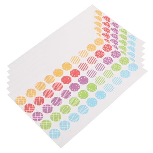 FUNNETOYU 10 Blatt Löwen-Blatt-Papierlochschutz Schlüssel locher aufkleber Verstärkungskreise aus Papier Büro Lochstanzverstärkungsaufkleber Hole Punch Verstärkungsaufkleber Plastik von FUNNETOYU