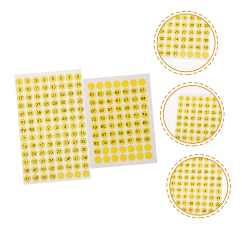 FUNNETOYU 10 Blatt Runde Zahlenaufkleber Selbstklebende Nummern Etiketten Gelb Schwarz Fortlaufend Für Lager Klassifikation DIY Büro Schließfächer Organizer FUNNETOYU 10 Blatt Runde Zahlenaufkleber Selbstklebende Nummern Etiketten Gelb Schwarz Fortlaufend Für Lager Klassifikation DIY Büro Schließfächer Organizer von FUNNETOYU