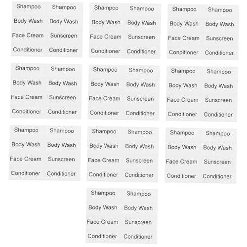 FUNNETOYU 10 Blatt Transparente Wasserfeste Kosmetikflaschen Aufkleber Sub Bottle Labels Selbstklebend Beschriftbar für Shampoo Reisebehälter Einfache Organisation und FUNNETOYU 10 Blatt Transparente Wasserfeste Kosmetikflaschen Aufkleber Sub Bottle Labels Selbstklebend Beschriftbar für Shampoo Reisebehälter Einfache Organisation und von FUNNETOYU