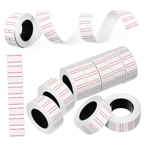 FUNNETOYU 10 Rollen Preisetiketten Selbstklebende Preisschilder für Preisauszeichner für Einzelhandel und Beschriftungen Ablösbar Langlebig und Leicht Lesbar von FUNNETOYU