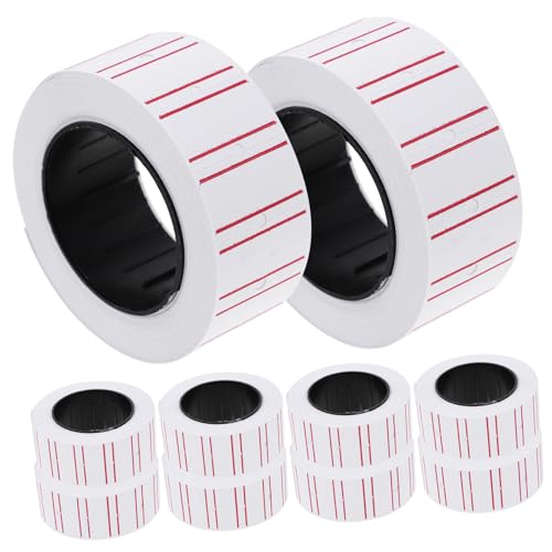 FUNNETOYU 10 Rollen Preisschild Etikettenpapier Selbstklebende Preisetiketten für Einzelhandel Werbung Weiß mit für Preisschildmaschinen Beschriftungen FUNNETOYU 10 Rollen Preisschild Etikettenpapier Selbstklebende Preisetiketten für Einzelhandel Werbung Weiß mit für Preisschildmaschinen Beschriftungen von FUNNETOYU