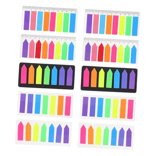 FUNNETOYU 10 Sätze Bunte Selbstklebende Page Marker Kunststoff Seitenmarkierung Haftnotizen für Büro Schule Zuhause mit Beschreibbaren Book Annotation Tabs und Farbiger Indexierung FUNNETOYU 10 Sätze Bunte Selbstklebende Page Marker Kunststoff Seitenmarkierung Haftnotizen für Büro Schule Zuhause mit Beschreibbaren Book Annotation Tabs und Farbiger Indexierung von FUNNETOYU