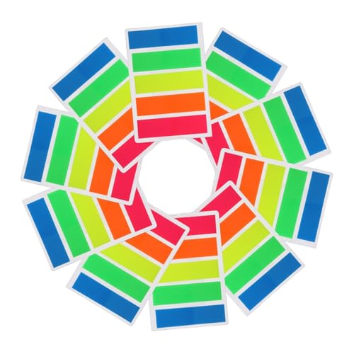 FUNNETOYU 10 Sätze Haftnotizen Index Tabs Selbstklebend Bunte Memo Flags für Büro Schule Praktisch zum Beschriften Organisieren Markieren von Dokumenten und Notizbüchern von FUNNETOYU