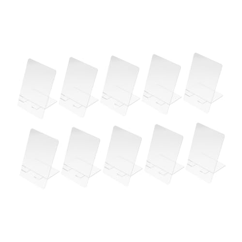 FUNNETOYU 10 Stück Desktop-Notizblock Bretter Memo Multifunktion Notizen wiederbeschreibbares Message Board Klares Schreibbrett Tafel Schreibtischnotenplatine Bürobedarf Acryl Transparent von FUNNETOYU