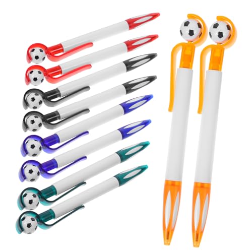 FUNNETOYU 10 Stück Fußball Kugelschreiber mit Drehbarer Fußball Dekoration Bunte Schreibstifte aus Robustem PP Glattes Schreiben für Schüler Praktische Partygeschenke FUNNETOYU 10 Stück Fußball Kugelschreiber mit Drehbarer Fußball Dekoration Bunte Schreibstifte aus Robustem PP Glattes Schreiben für Schüler Praktische Partygeschenke von FUNNETOYU