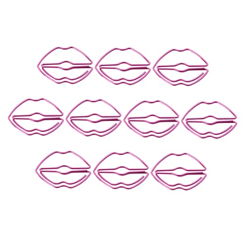 FUNNETOYU 10 Stück Metall Büroklammern Lippenform Papierclips Kreative Kleine Klammern für Notizen und Dokumente Handliche Deko für Büro Schule Geschenkidee für Schüler und Lehrer FUNNETOYU 10 Stück Metall Büroklammern Lippenform Papierclips Kreative Kleine Klammern für Notizen und Dokumente Handliche Deko für Büro Schule Geschenkidee für Schüler und Lehrer von FUNNETOYU