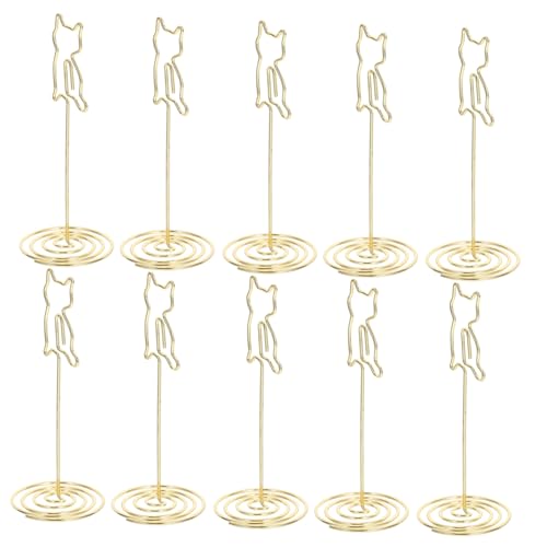 FUNNETOYU 10 Stück Metall Memo Clip Halter mit Starkem Halt Eleganter Tischkartenhalter für Hochzeit Büro Restaurant Langlebiger Karten Notizhalter für Tischnummern und Botschaften FUNNETOYU 10 Stück Metall Memo Clip Halter mit Starkem Halt Eleganter Tischkartenhalter für Hochzeit Büro Restaurant Langlebiger Karten Notizhalter für Tischnummern und Botschaften von FUNNETOYU