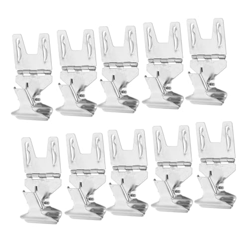 FUNNETOYU 10 Stück Preisschild Clips Metall Clip Halter für Regaletiketten Silber für Bäckereien und Supermärkte Effektive Werbung und Vielseitige Anzeige von FUNNETOYU