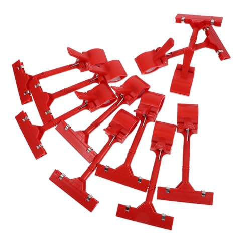 FUNNETOYU 10 Stück Preisschildhalter Einstellbar Inhaber Pop Stichworte Für Party Name Gruß Mit Clip in Karte Tischplatte Anzeige Aufkleber Etikett Zeichencliphalter Pp Rot FUNNETOYU 10 Stück Preisschildhalter Einstellbar Inhaber Pop Stichworte Für Party Name Gruß Mit Clip in Karte Tischplatte Anzeige Aufkleber Etikett Zeichencliphalter Pp Rot von FUNNETOYU