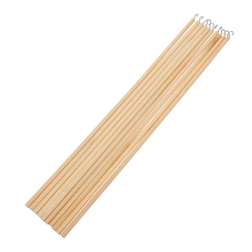 FUNNETOYU 10stücke DIY Holzstäbe Mit Öffnungshaken Für Puppensteuerung Runde Holzstäbe Für Schattenpuppen Geeignet Für Handwerksprojekte Und Modellmanipulation von FUNNETOYU