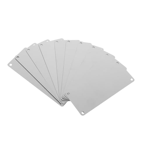 FUNNETOYU 10 Stück Teiliges Blanko Namensschild mit Löchern Lasergravurfähige Metallplatte für DIY Tür und Briefkastenschilder Rostfrei Dünn Vielseitig für Innen und Außenbereiche FUNNETOYU 10 Stück Teiliges Blanko Namensschild mit Löchern Lasergravurfähige Metallplatte für DIY Tür und Briefkastenschilder Rostfrei Dünn Vielseitig für Innen und Außenbereiche von FUNNETOYU