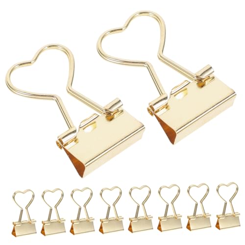 FUNNETOYU 10 Stück Teiliges Bunte Metall Binder Clips Kleine Klammern Vielseitig Einsetzbar zum Organisieren von Dokumenten Quittungen Notizen und Kabeln Praktische Büroklammern für Schule von FUNNETOYU
