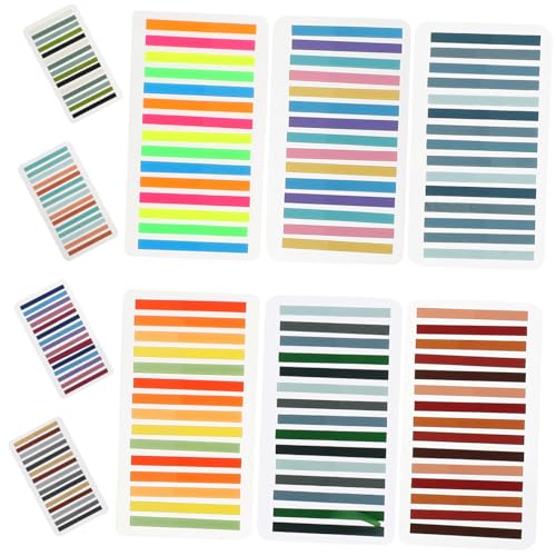FUNNETOYU 10 Stück Teiliges Bunte Transparente Lesestreifen Selbstklebende Wasserfeste Index Notizzettel für Büro und Schule Praktische Lesehilfe Kleine Haftmarker zum Beschriften und FUNNETOYU 10 Stück Teiliges Bunte Transparente Lesestreifen Selbstklebende Wasserfeste Index Notizzettel für Büro und Schule Praktische Lesehilfe Kleine Haftmarker zum Beschriften und von FUNNETOYU
