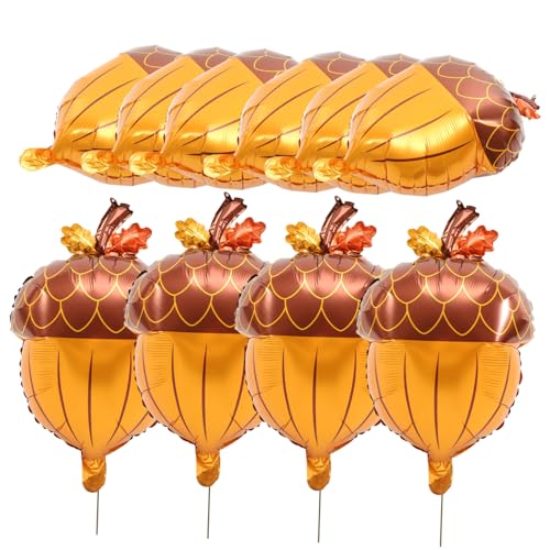 FUNNETOYU 10 Stück Teiliges Folienballon mit Dekorativen Kiefernzapfen Herbstliche Party Dekoration Bedruckt mit Thanksgiving Motiven Vielseitig für Wand Fenster und Luft Einfache Anwendung FUNNETOYU 10 Stück Teiliges Folienballon mit Dekorativen Kiefernzapfen Herbstliche Party Dekoration Bedruckt mit Thanksgiving Motiven Vielseitig für Wand Fenster und Luft Einfache Anwendung von FUNNETOYU