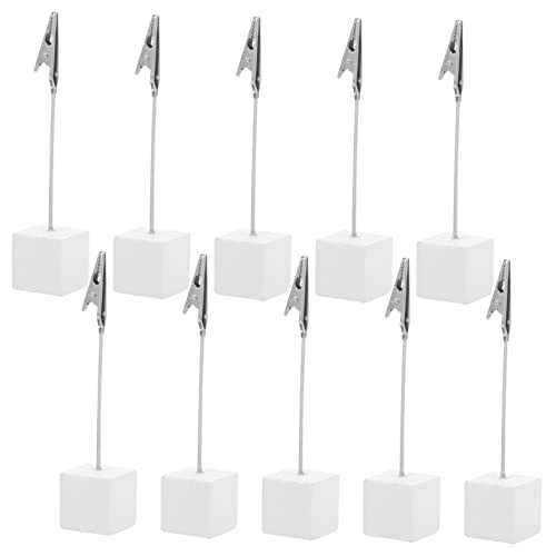 FUNNETOYU 10 Stück Teiliges Foto und Notizhalter mit Würfelbasis für Büro und Zuhause Silber aus Resin und für Aufgaben und Dokumentenpräsentation FUNNETOYU 10 Stück Teiliges Foto und Notizhalter mit Würfelbasis für Büro und Zuhause Silber aus Resin und für Aufgaben und Dokumentenpräsentation von FUNNETOYU