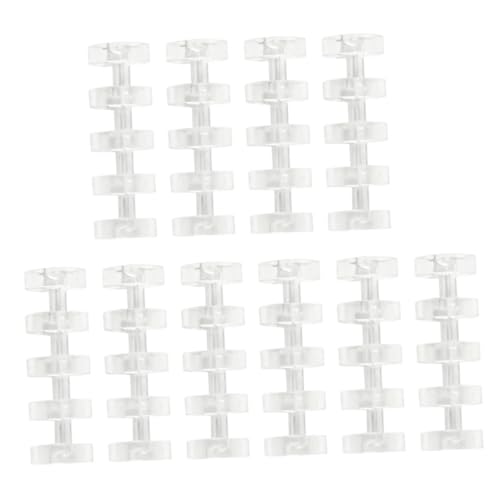 FUNNETOYU 10 Stück Teiliges Fünf loch loose leaf binder Transparent Leichtgewichtige Glatte Scrapbook Buchringe Kreative Schreibwaren Für Notizbücher und DIY sammelalben von FUNNETOYU