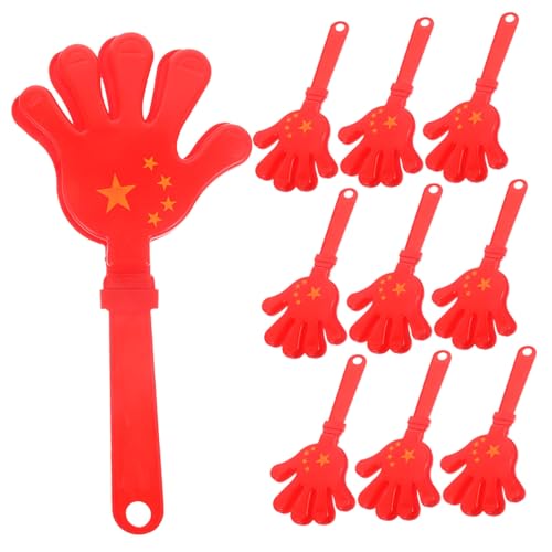 FUNNETOYU 10 Stück Teiliges Handklatscher mit Nationalflagge Material Lautstarke Party Gadgets und Cheer Props für Festivals Sportveranstaltungen Geburtstage und Karneval von FUNNETOYU