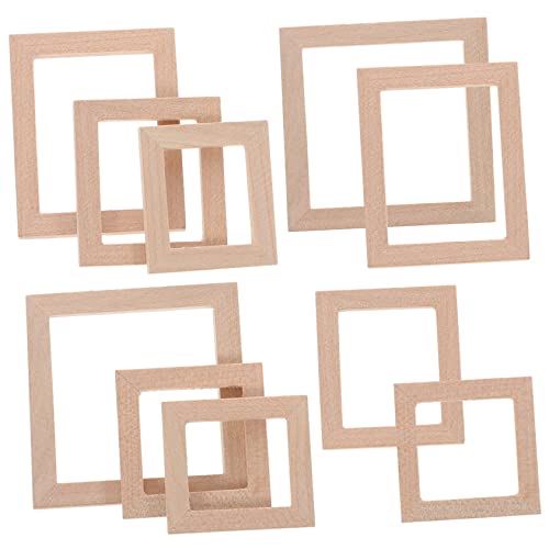 FUNNETOYU 10 Stück Teiliges Mini Holz Bilderrahmen für Puppenhaus Dekoration Handgefertigt Langlebig Poliert Leichter Miniatur Fotorahmen für DIY Puppenmöbel und Mikrolandschaft FUNNETOYU 10 Stück Teiliges Mini Holz Bilderrahmen für Puppenhaus Dekoration Handgefertigt Langlebig Poliert Leichter Miniatur Fotorahmen für DIY Puppenmöbel und Mikrolandschaft von FUNNETOYU