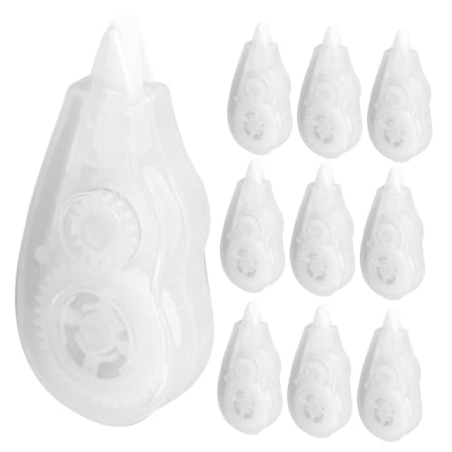 FUNNETOYU 10 Stück Teiliges Mini Korrekturband Transparent Selbstklebendes Schnell Trocknendes Kleberolle für Schüler Büro Zuhause Leicht Abreißbar Glatte Schreiboberfläche Tragbar und von FUNNETOYU