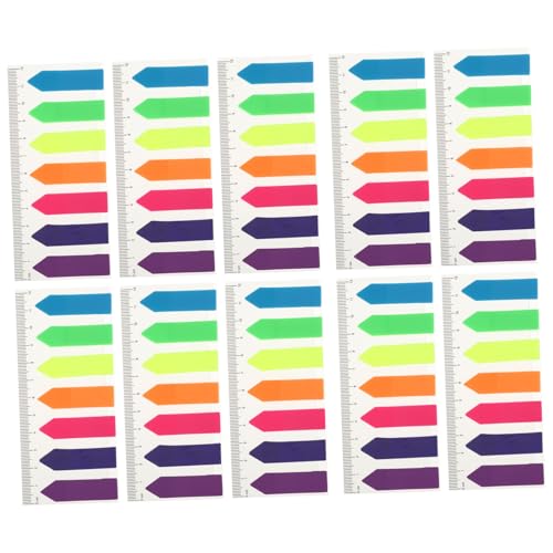 FUNNETOYU 10 Stück Teiliges Pet Klebe index Transparente Selbstklebende Haftnotizen mit Markierungs design Wiederverwendbare Klassifizierungs registerkarten für Büro Schule und Bücher FUNNETOYU 10 Stück Teiliges Pet Klebe index Transparente Selbstklebende Haftnotizen mit Markierungs design Wiederverwendbare Klassifizierungs registerkarten für Büro Schule und Bücher von FUNNETOYU