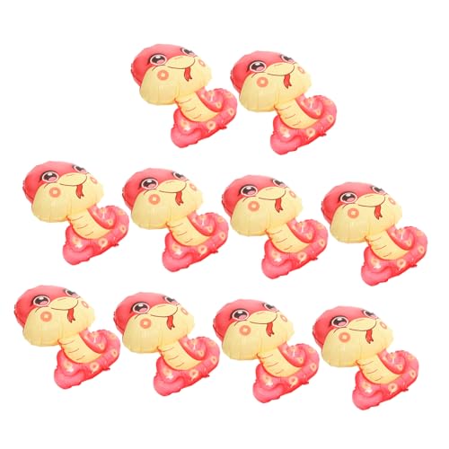 FUNNETOYU 10 Stück Teiliges Schlangen-jahres-luftballons Neujahrsdeko Rot Robustes Material Leicht Tragbar Für Chinesisches Neujahr Party Frühling Fest FUNNETOYU 10 Stück Teiliges Schlangen-jahres-luftballons Neujahrsdeko Rot Robustes Material Leicht Tragbar Für Chinesisches Neujahr Party Frühling Fest von FUNNETOYU