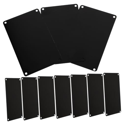 FUNNETOYU 10 Stück Teiliges Schwarze Aluminium Schilder mit Löchern Gravierbare Blanko Tür und Büroschilder für DIY Namensschilder Langlebige Vielseitige Metallschilder für Innen und FUNNETOYU 10 Stück Teiliges Schwarze Aluminium Schilder mit Löchern Gravierbare Blanko Tür und Büroschilder für DIY Namensschilder Langlebige Vielseitige Metallschilder für Innen und von FUNNETOYU