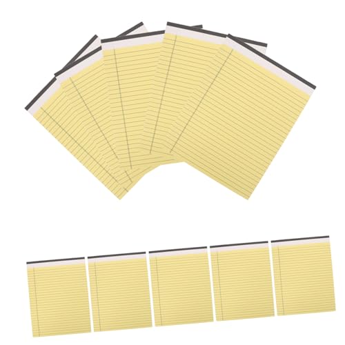 FUNNETOYU 10 Stück rechtlicher Notizblock perforiertes notizbuch ausgekleideter Notizblock Büro Schulmaterial legaler Block für farbige Notizblöcke Memo -Pads Papier Yellow FUNNETOYU 10 Stück rechtlicher Notizblock perforiertes notizbuch ausgekleideter Notizblock Büro Schulmaterial legaler Block für farbige Notizblöcke Memo -Pads Papier Yellow von FUNNETOYU