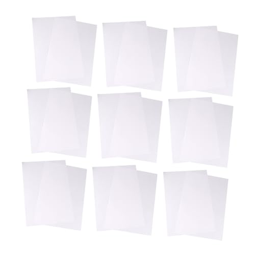 FUNNETOYU 100 Blatt Antihaft Trennpapier Weiß Doppelseitig Beschichtetes Isolationspapier Für Handarbeit Bürobedarf Klebe FUNNETOYU 100 Blatt Antihaft Trennpapier Weiß Doppelseitig Beschichtetes Isolationspapier Für Handarbeit Bürobedarf Klebe von FUNNETOYU