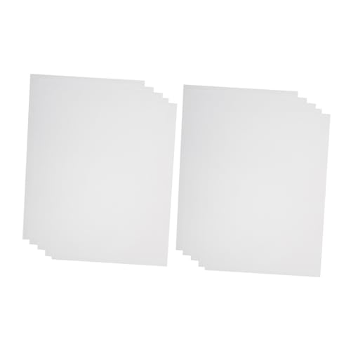 FUNNETOYU 100 Blatt Matte Selbstklebende Stickerpapier Schnelltrocknend Faderesistent Hohe Opazität Bedruckbar Etiketten Papier für Drucker Büro und Versand Transparent von FUNNETOYU