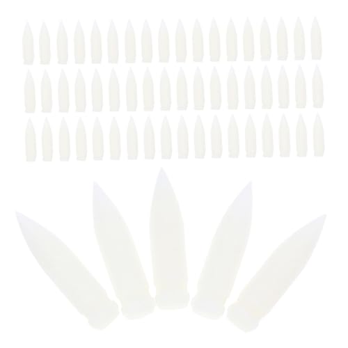 FUNNETOYU 100 Stück Ersatzspitze für Markierstifte Acylmarker Ersatz Marker -Stift -Tipps nachfüllbare Farbstiftspitzen Ersatzspitzen für Farbstifte Stiftspitzen für Farbstifte Nylon Weiß von FUNNETOYU