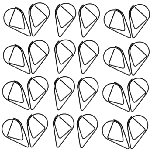 FUNNETOYU 100 Stück Kleine Schwarze Papierklammern Wassertröpfchenförmig Vielseitige Büroklammern für Dokumente Notizen Karten Langlebige Mini Clipsets FUNNETOYU 100 Stück Kleine Schwarze Papierklammern Wassertröpfchenförmig Vielseitige Büroklammern für Dokumente Notizen Karten Langlebige Mini Clipsets von FUNNETOYU