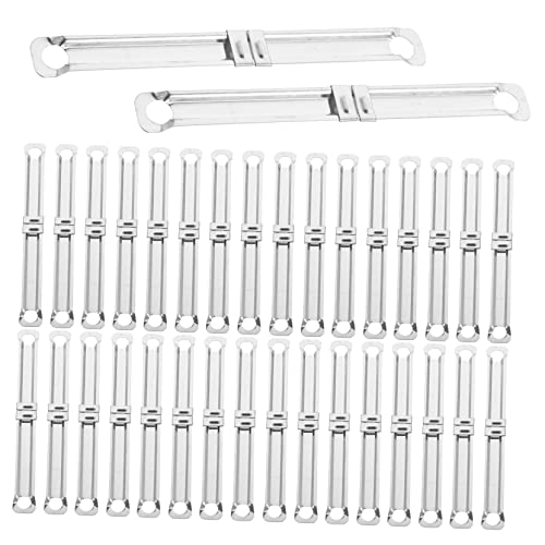 FUNNETOYU 100 Stück Metall Bindemittel mit Klammern für Büro und Schule Praktische Binder Clips für Dokumente Notizbücher und Kreative Projekte Wiederverwendbar und Langlebig von FUNNETOYU