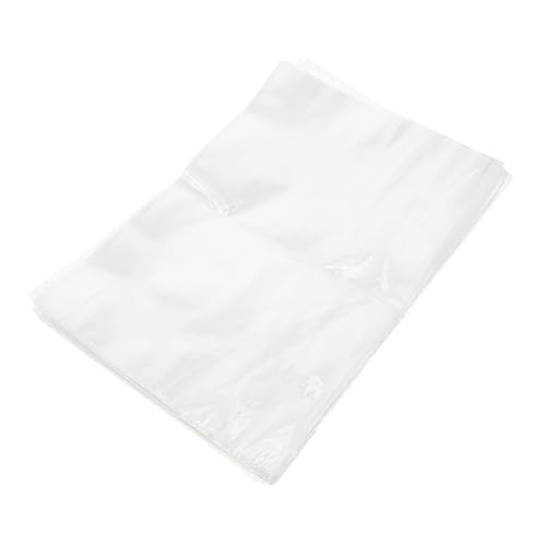 FUNNETOYU 100 Stück PVC Schrumpfbeutel Transparente Verpackungsfolie für Sichere Aufbewahrung und DIY Projekte für Seifen Süßigkeiten und von FUNNETOYU