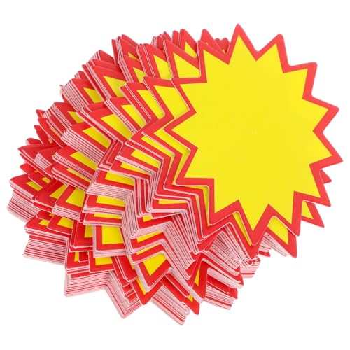 FUNNETOYU 100 Stück Preisetiketten Leere Preisschilder Bunte Preisschilder für Einzelhandelsgeschäfte Supermärkte Geschäfte Vielseitig Einsetzbar von FUNNETOYU