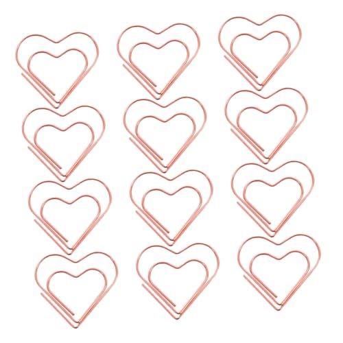 FUNNETOYU 100 Stück Roségold Herz Büroklammern Metall Mini Paperclips Kleine Lesezeichen für Büro Organisation Schule und Zuhause Büroklammern Herzförmig Praktisch und Dekorativ FUNNETOYU 100 Stück Roségold Herz Büroklammern Metall Mini Paperclips Kleine Lesezeichen für Büro Organisation Schule und Zuhause Büroklammern Herzförmig Praktisch und Dekorativ von FUNNETOYU