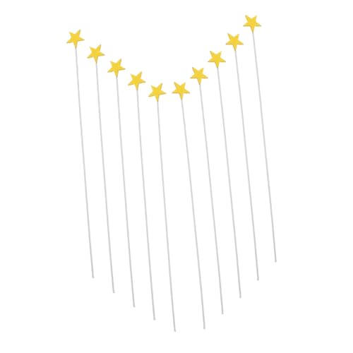 FUNNETOYU 100 Stück Stern Cupcake Toppers aus Weichem Schwamm Vielseitige Tortendeko für Geburtstag Hochzeit Shower Wiederverwendbare Gelbe Stern Cake Picks FUNNETOYU 100 Stück Stern Cupcake Toppers aus Weichem Schwamm Vielseitige Tortendeko für Geburtstag Hochzeit Shower Wiederverwendbare Gelbe Stern Cake Picks von FUNNETOYU
