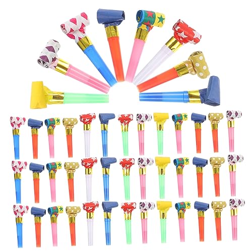 FUNNETOYU 100 Stück Teiliges Party mit Bunten Partytröten und Pfeifen Sichere Kunststoffmaterialien Lustige Geräuschmacher für Geburtstagsfeiern Kindergeburtstag Jubiläen und Festlichkeiten FUNNETOYU 100 Stück Teiliges Party mit Bunten Partytröten und Pfeifen Sichere Kunststoffmaterialien Lustige Geräuschmacher für Geburtstagsfeiern Kindergeburtstag Jubiläen und Festlichkeiten von FUNNETOYU