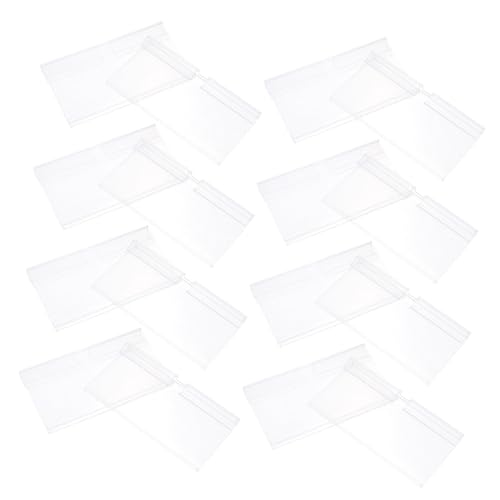 FUNNETOYU 100 Stück Teiliges Supermarkt Etikettenhalter aus Robustem PVC Transparente Preisschildhalter mit Doppelhaken Wiederverwendbar und Einfach zu Befestigen für Waren Preisschilder im FUNNETOYU 100 Stück Teiliges Supermarkt Etikettenhalter aus Robustem PVC Transparente Preisschildhalter mit Doppelhaken Wiederverwendbar und Einfach zu Befestigen für Waren Preisschilder im von FUNNETOYU