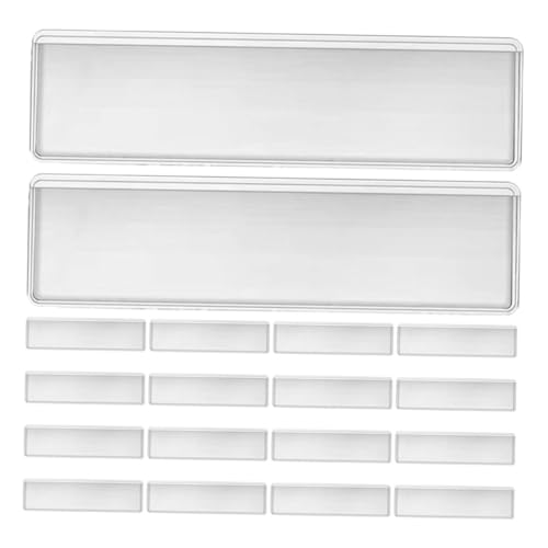 FUNNETOYU 100 Stück Transparente Selbstklebende Kunststoff-indexkartenhüllen Wasserdichte Etikettenhalter für Büro Lagerorganisation Klare Schutztaschen für Ablage Regale Schubladen FUNNETOYU 100 Stück Transparente Selbstklebende Kunststoff-indexkartenhüllen Wasserdichte Etikettenhalter für Büro Lagerorganisation Klare Schutztaschen für Ablage Regale Schubladen von FUNNETOYU