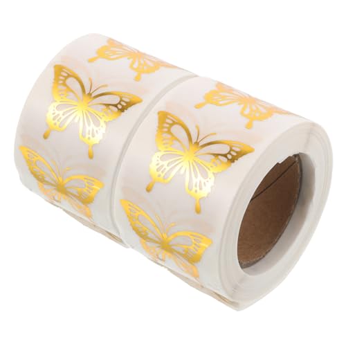 FUNNETOYU 1000 Stück Teiliges Selbstklebende Goldene Schmetterlingsaufkleber mit Starkem Halt für Umschläge Geschenkverpackungen Partydeko und Bastelprojekte Romantische Falterform für FUNNETOYU 1000 Stück Teiliges Selbstklebende Goldene Schmetterlingsaufkleber mit Starkem Halt für Umschläge Geschenkverpackungen Partydeko und Bastelprojekte Romantische Falterform für von FUNNETOYU