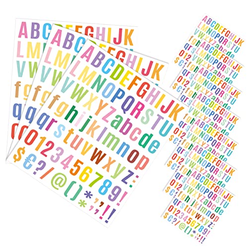 FUNNETOYU 10Blätter Farbige Alphabet und Aufkleber Selbstklebende für DIY Bastelprojekte für Handwerk Dekoration von Türen Kalender Telefonhüllen FUNNETOYU 10Blätter Farbige Alphabet und Aufkleber Selbstklebende für DIY Bastelprojekte für Handwerk Dekoration von Türen Kalender Telefonhüllen von FUNNETOYU