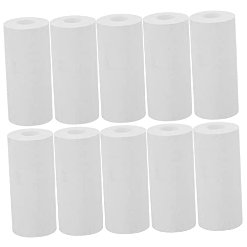 FUNNETOYU 10Rollen Thermaldrucker Etikettenpapier Selbstklebende Thermalaufkleber für Versandadressen Kompatibel mit Verschiedenen Druckern Zuverlässig und Langlebig von FUNNETOYU