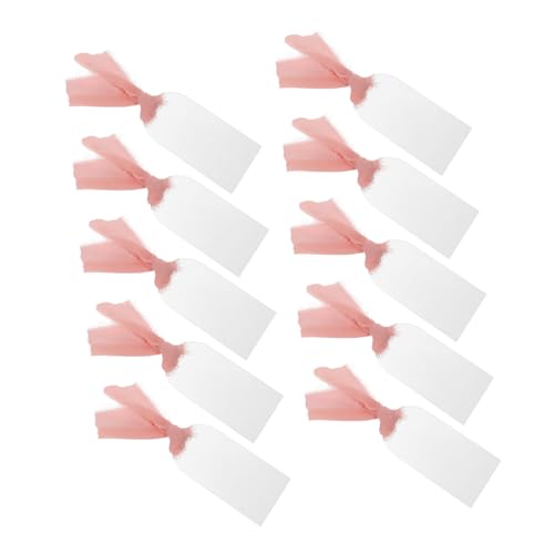 FUNNETOYU 10Stücke Hochzeitsplatzkarten Tags mit Bogen und Band Tischkarten für Sitzplatzreservierungen für Hochzeiten und Feierlichkeiten von FUNNETOYU