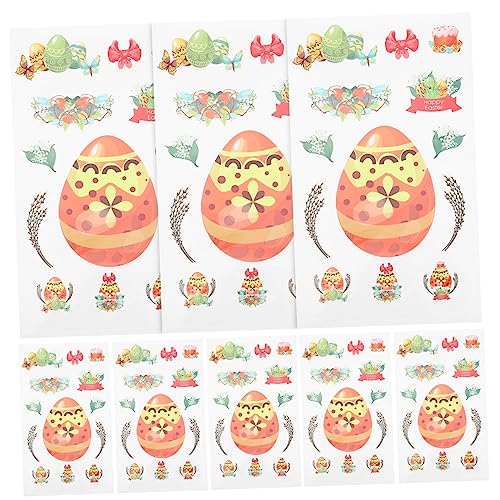 FUNNETOYU 10blätter Osteraufkleber Dekorative Sticker Mit Eiermustern Für -projekte Selbstklebende Aufkleber Für Ostern Deko Bastelbedarf Und Partydekoration FUNNETOYU 10blätter Osteraufkleber Dekorative Sticker Mit Eiermustern Für -projekte Selbstklebende Aufkleber Für Ostern Deko Bastelbedarf Und Partydekoration von FUNNETOYU