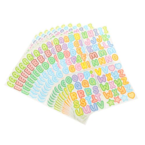 FUNNETOYU 10blätter Selbstklebende Buchstabenaufkleber Farbige Alphabet Sticker Für Kreative -projekte Wetterfest Für Glatte Oberflächen Wie Briefkästen Fenster Und Mehr FUNNETOYU 10blätter Selbstklebende Buchstabenaufkleber Farbige Alphabet Sticker Für Kreative -projekte Wetterfest Für Glatte Oberflächen Wie Briefkästen Fenster Und Mehr von FUNNETOYU