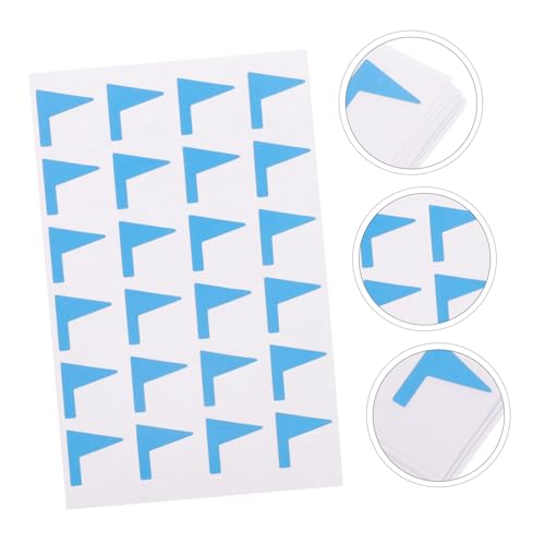 FUNNETOYU 12 Blatt Rote Selbstklebende Markierungsaufkleber Praktische Klebeetiketten für Büro Scrapbooking und Organisation Ablösbar Vielseitig für Bücher Kunststoff Papier und Einfache von FUNNETOYU