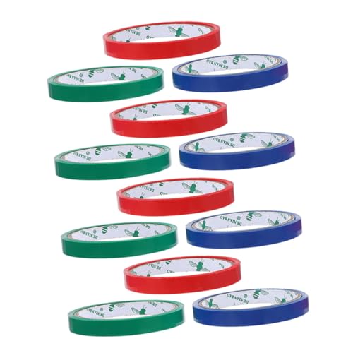 FUNNETOYU 12 Rollen Verpackungsband für Tütenverschluss Robustes Abriebfestes Klebeband für Supermarkt Bindemaschinen für Lebensmittelverpackungen und von FUNNETOYU